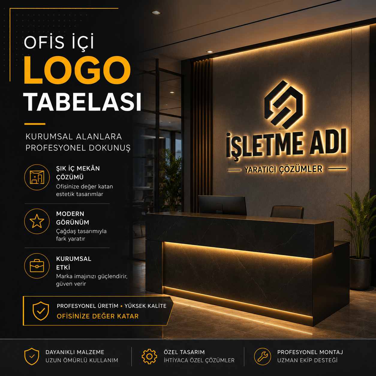 Sektöre Göre Işıklı Fener Tabela Tasarımı